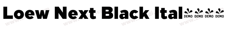 Loew Next Black Ital字体转换
